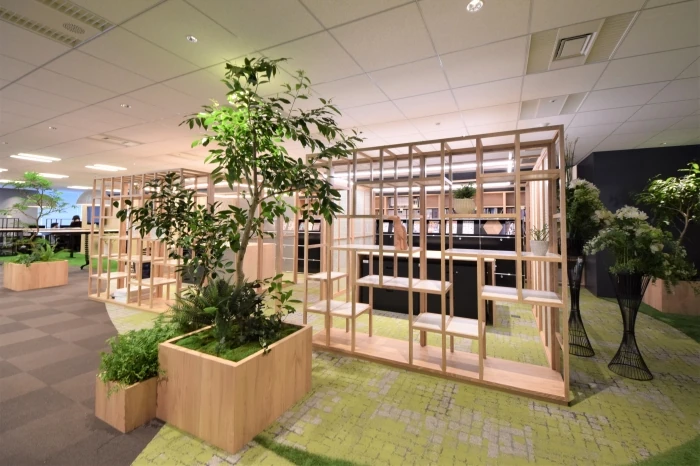 サンプルを見て比べられるマテリアルスペース