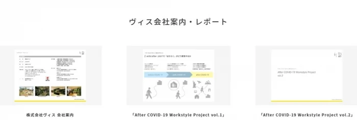 ヴィス会社案内・レポート