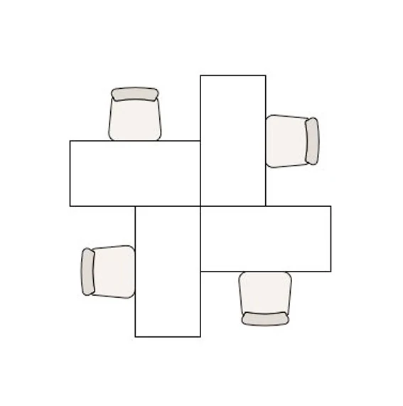 卍型レイアウト