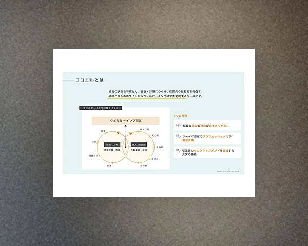 エンゲージメント向上・組織改善サーベイ「ココエル」