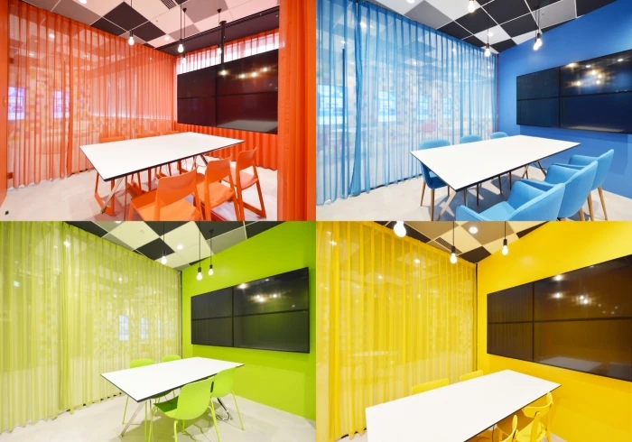 会議室にカラーや名前でアイデンティティを