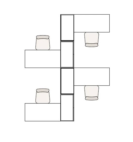 左右対向式レイアウト