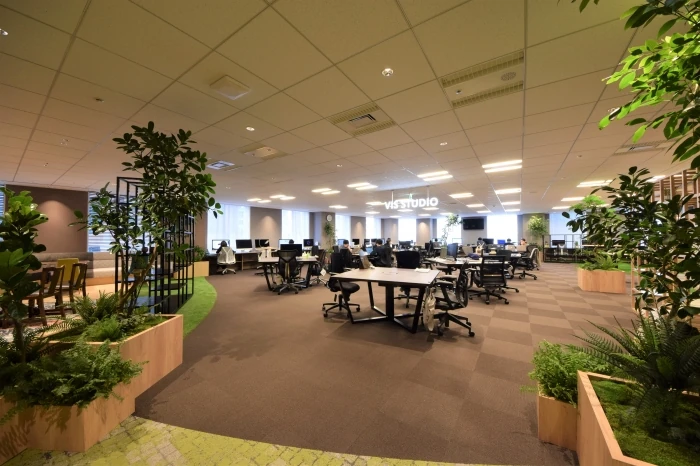 フリーアドレスを導入したワークスペース「VIS STUDIO」
